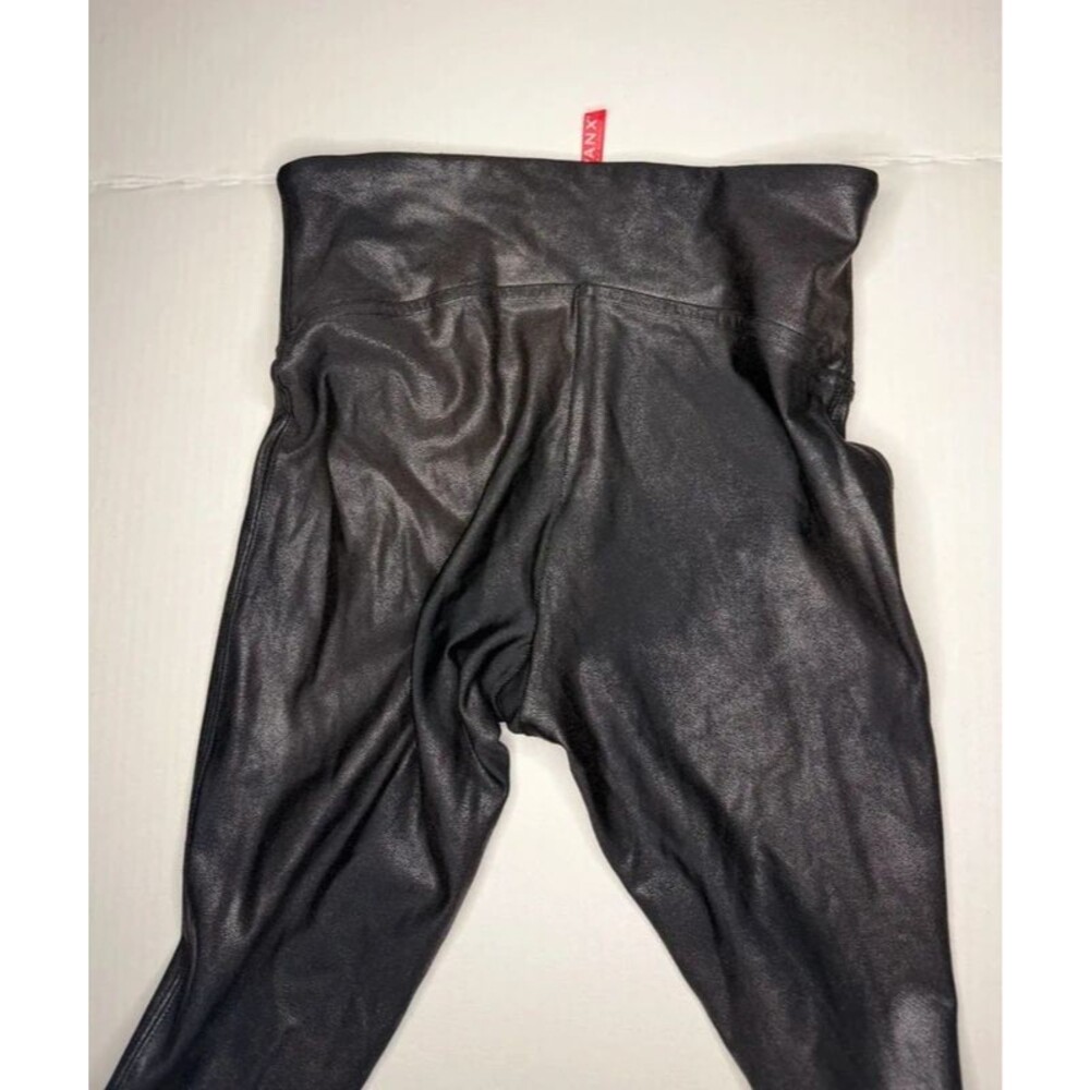 Spanx Women's Faux Leather Leggings - Size XS Petite (XSP) - Picture 4 of 8